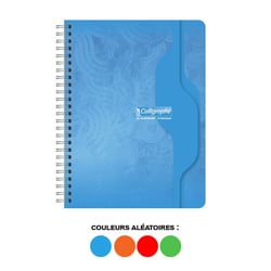 Cahier - 17x22(cm) - Grands carreaux - 100 pages - couverture en carton - Spirale - Clairefontaine - Calligraphe