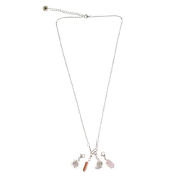 Collier à intentions du jour "Bonheur et Gratitude" argenté - Omsaé