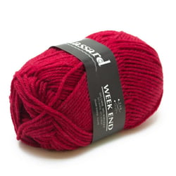 Plassard - Laine à tricoter Week End 1255 Rouge 50% Laine