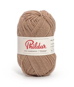 Pelote de laine d'Agneau à tricoter Phil Lambswool - Phildar Praline Marron