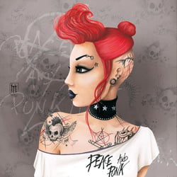 Puzzle 1000 pièces - Misstigri - Punk - Grafika