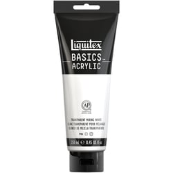 Peinture Acrylique en tube blanc transparent 250ml - Liquitex Basics