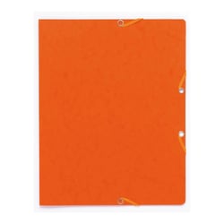 Chemise à élastique sans rabat carte lustrée 350gm2 - A4 - Orange - x 50 - Exacompta