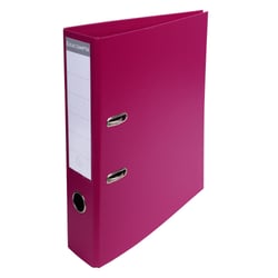 Classeur à levier PVC A4 dos de 70mm. - Fuchsia - x 10 - Exacompta
