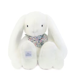 Lapin Fleurette - Blanc 50 cm