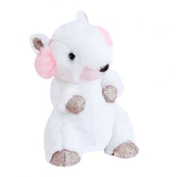 Peluche Marmotte blanche Cache-Oreille  - 18 cm