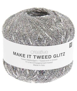 Creative Make It Tweed Glitz de Rico Design : Une touche d’éclat pour des créations scintillantes 01 Ecru