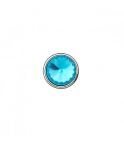 Bouton imitation diamant à queue 12 à 14mm - Prym 14-turquoise