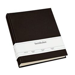 Semikolon 351008 Album photo Classic Medium - 21,6 x 25,5 cm - 80 pages couleur crème, pour 160 photos - noir