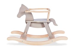 Cheval à bascule "" avec anneau, gris - Pinolino