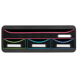 Module de classement Toolbox 4 tiroirs Black Office - Noir/arlequin - Exacompta