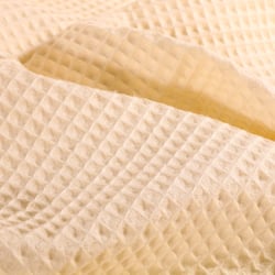 Tissu Nid d'abeille  Ecru
