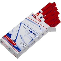 Lot de 10 marqueurs permanents pointe fine 1 mm - EDDING - 400 - Rouge