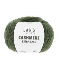 Pelote CASHMERE EXTRA LACE exceptionnelle à tricoter - 25gr- Lang Yarns : Une laine d’exception, douce et luxueuse 0098 vert