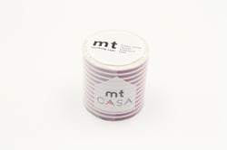 MT CASA LIGNES 5cm violet - border grape - 10 m x 50mm
