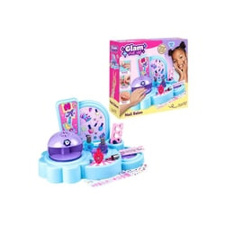SMOBY Glam Nail Salon – Coffret Maquillage Ongles enfant (6+) avec vernis peel-off, stickers et séchoir