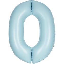 Ballon Géant Bleu Mat - Chiffre 0