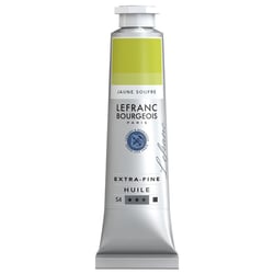 Peinture à l'huile - Extra-fine - Jaune soufre - 196 - Lefranc Bourgeois - 40ml