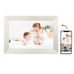 Cadre Photo Numérique 10.1 Pouces WiFi Écran IPS HD Mémoire 16GB 1GB RAM Blanc YONIS