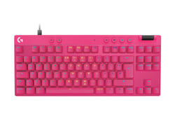 Clavier Gamer - Logitech G PRO X TKL RAPID - Rose - Filaire USB - Rétroéclairage LED