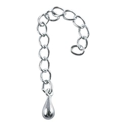 Adaptateur avec baguette, argent, 6cm, 2 pièces