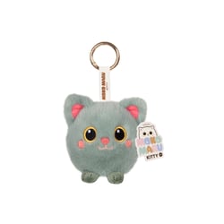 Peluche - PORTE-CLES EN PELUCHE KAWAII - MOKO MARU KITTY – CHAT VERT – 9 CM