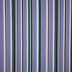 Tissu Viscose légère Rayé blanc et canard sur fond Lilas
