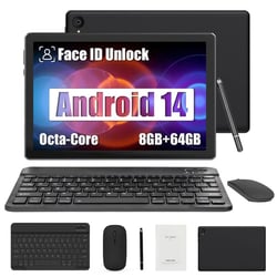 Tablette tactile KOTSREN Android 14 IPS A523 Noir 10.1 pouces