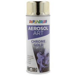 Spray de peinture - Effet chrome or - Brillant - Tous supports - Aérosol Art