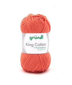Pelote de Coton à tricoter KING COTTON - Grundl 33 Orange