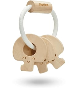 Hochet clés naturel - Plan Toys