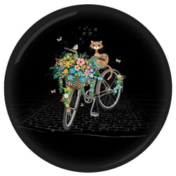 Presse papier Chat vélo Kiub collection Bug Art Jewels