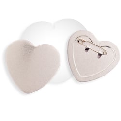Kit 9 badges coeurs Button press  - We R