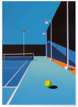 Affiche Tennis minimaliste | A3 : 29,7x42cm