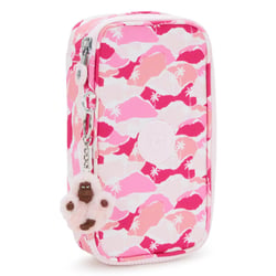 Trousse Kipling 50 Pens 21 CM Haut de Gamme Pink Palm