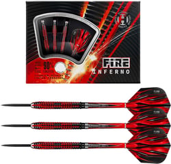 Fléchettes Fire Inferno 90 steel 21g R - Harrows - Rouge
