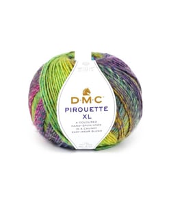 Pelote de laine à tricoter PIROUETTE XL - 200gr - DMC 1100 Multicolore