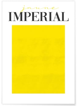 Affiche Jaune Impérial | A3 : 29,7x42cm