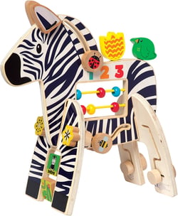 Jouet d'activité Zèbre Safari - Manhattan Toy