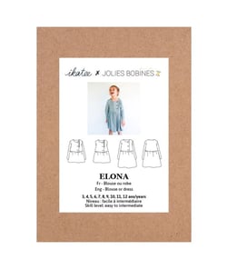 Pochette patron de couture ELONA Blouse/Robe 3-12A taille n°FR 3-12