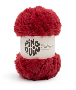 Pelote fausse fourrure PINGO FURRY SOFT - 100Gr - Pingouin Rouge