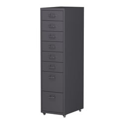 Caisson de bureau armoire meuble de rangement à roulettes avec 8 tiroirs