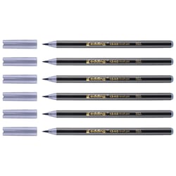 Lot de 6 feutres pointe pinceau - EDDING - Gris argent - 1-3 mm
