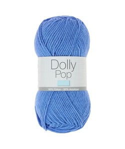 Fil à tricoter Coton et Acrylique Dolly Pop - Trimits 141 Bleu