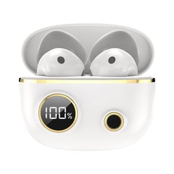 Ecouteurs Bluetooth 5.2 Etanches Réduction De Bruit Stéréo Sport Avec Boîtier Blanc YONIS