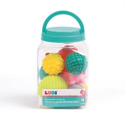 8 balles assorties pour les petits - Ludi - Vert
