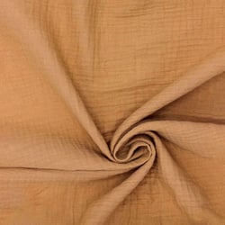 Coupon de tissu en double gaze de coton - Laize : 130 cm