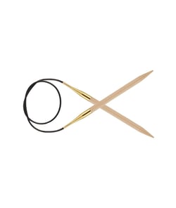 Aiguilles circulaires en bois 100 cm N°5 - Basic Beech - Knitpro taille n°5