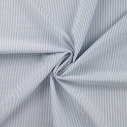 Tissu Seersucker Rayé Rayures Bleu