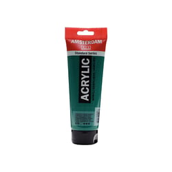 Peinture Acrylique en tube - Vert permanent foncé - 619 - Amsterdam - 250ml